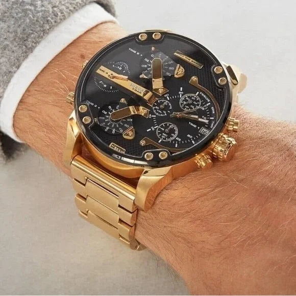 💰SOLD - DZ7333 - Diesel Men’s Mr. Daddy 2.0 Gold-Tone Chronograph Watch - Picture 13 of 13